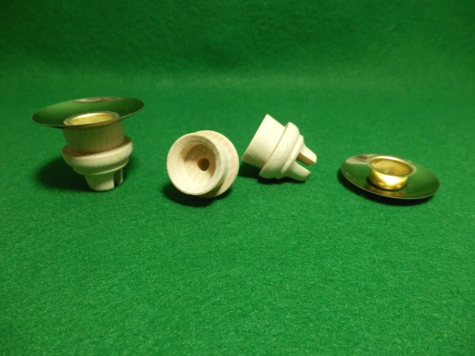 Kerzenhalter Holztülle Ø 14mm Messingtülle Lichtertülle für Pyramidenkerzen 1066 - Bild 1 von 1