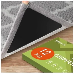 12 Pcs Grippers, Non Slip Rug Pads for Hardwood Floors and Tiles, Reusable An... - Picture 1 of 8