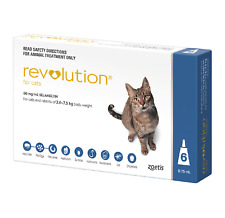 Revolution Blue for Cats 2.6kg-7.5kg 6 Packs