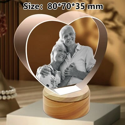 Únicos Regalos Corazón Cristal 3D, Regalos Personalizados para Cumpleaños Boda Aniversario Foto 1 de 4