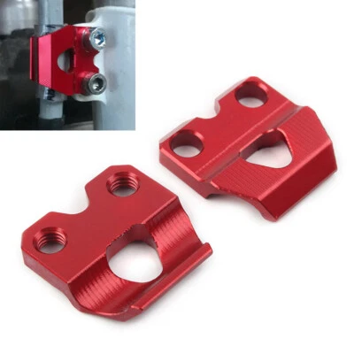 Soporte de manguera de abrazadera de línea de freno para Honda CR80R/85R/125R CRF150R/450R/250F rojo Foto 1 de 4
