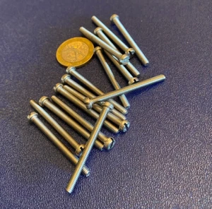 Verzinkter Käsekopf Schlitzmaschinenschraube M3,5 x 0,6 x 40 mm, 50 Stück - Bild 1 von 13