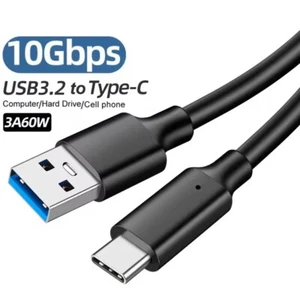 60W USB A to Type C USB C Charger Cable Fast Charging Cord for iPhone 16 15 Pro - Picture 1 of 15