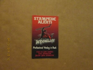 ECHL Las Vegas Wranglers Rare Defunct 2003-04 Team Logo Hockey Pocket Schedule - Picture 1 of 1