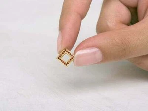 1ct Lab-Created Pink Ruby Open Square Halo Stud Earrings 14k Yellow Gold Plated - Picture 1 of 1