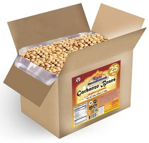 Rani Garbanzo Beans (Kabuli Chana) 400oz (25lbs) 11.36kg Bulk Box - Picture 1 of 9