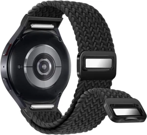 One Click No Gap Braided Bands Compatible with Samsung Galaxy Watch 7 6 4 5 FE B - Picture 1 of 12