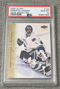 2009-10 Fleer Ultra Gold Medallion #144 Roberto Luongo Canucks PSA 10 GEM MINT