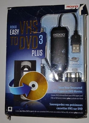Open Box Roxio Easy VHS to DVD 3 Plus Converter Transfer Videos No Instructions - Image 1 of 3