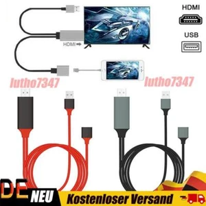 2M 8 Pin Blitz zu HDMI Kabel Adapter Video Full HD TV für iPhone IPad ITouch - Bild 1 von 11