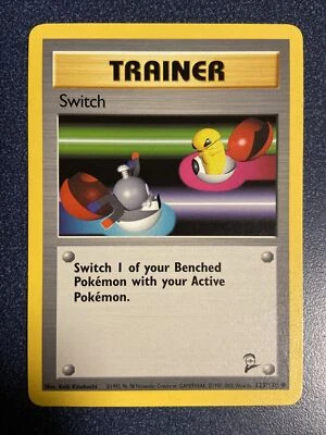 SWITCH  123/130  Base Set 2  Trainer Card  Pokémon 2000 Wizards WOTC - Image 1 of 2