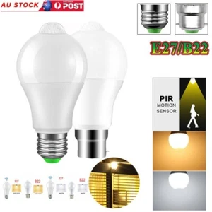 1/2/4/6pcs E27 B22 LED Bulb Lamp Energy Saving PIR Sensor Motion 10W Light Lamp - Picture 1 of 15