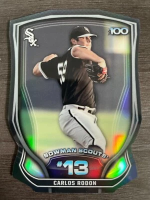 2015 Bowman Chrome Carlos Rodon #BTP-13 RC Scouts' Top 100 Die-Cut Refractor /99 - Image 1 of 2