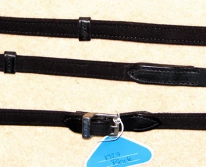 Stubben 1027 German SUPER SOFT Velvet Feel VELOUR Grip Hand Stops Dressage Reins - Picture 1 of 11
