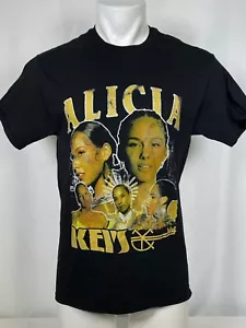 Alicia Keys World Tour Crew Neck Black Graphic T-Shirt Herren MEDIUM - Bild 1 von 12