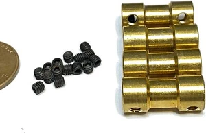 4 Pieces 3mm x 5mm 3x5 Motor Coupling Coupler Drive Shaft Connector boat rc A37 - Picture 1 of 4