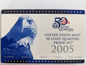 2005 Clad State Deep Cameo Gem Proof Quarter Set No Box/COA - Picture 1 of 3