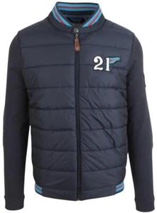 Porsche Martini Racing Collection Quilted Sweat Jacket Blue - Picture 1 of 50