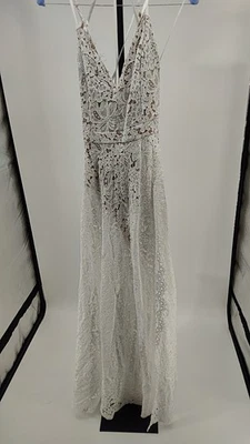 Lulus Women Love of Details White Lace Maxi Dress L - Image 1 of 2
