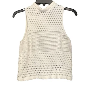 Small & Other Stories Elfenbein Locker Strick Häkel Ärmellos Tank Top - Bild 1 von 13