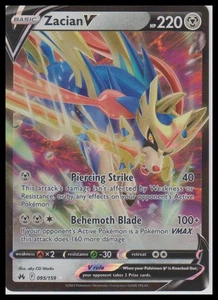 Juego de cartas coleccionables Pokémon Zacian V 095/159 - Imagen 1 de 2