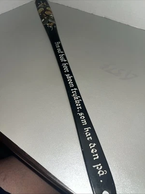 Cuerno de zapato de madera mango extra largo pintado a mano alemán? Foto 1 de 3