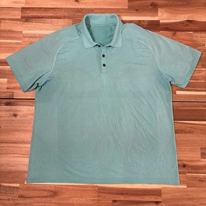 Lululemon Herren Stretch Golf Poloshirt XXL in Wild Mint Kurzarm Activewear - Bild 1 von 9