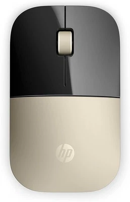 HP Z3700 Gold 2.4 GHz USB Slim Wireless Mouse with Blue LED 1200 DPI Optical Sen - Image 1 of 4