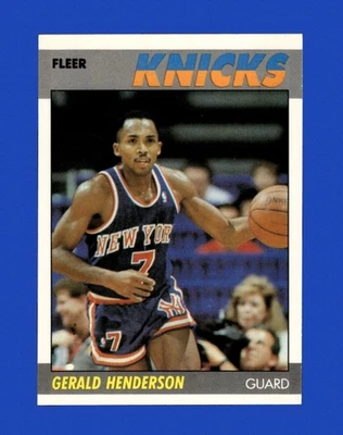 1987-88 Fleer Set-Break # 50 Gerald Henderson NM-MT OR BETTER *GMCARDS* - Image 1 of 2