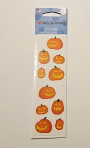 Mrs. Grossmans Aufkleber Set 3 Streifen Neu Paket ~ Halloween Kürbisse ~ Rarität RAR - Bild 1 von 2