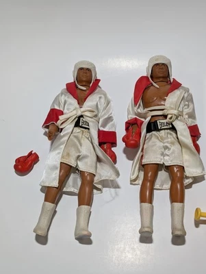 1976 Mego Мухаммед Али «Чемпион» лот - 2 фигурки + аксессуары, инструкции - Изображение 1 из 4