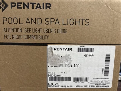 Pentair 77360300 AquaLight Halogen Spa Light 120V 250W 100’ Cord - Image 1 of 3