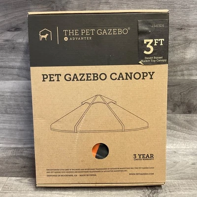 Advantek Pet Gazebo Canopy for 3ft Gazebo Desert Sunset Color - NEW - Image 1 of 4