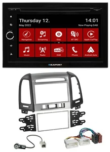 Blaupunkt MP3 DVD Bluetooth DAB 2DIN USB Autoradio für Hyundai Santa Fe 3 Schalt - Bild 1 von 9