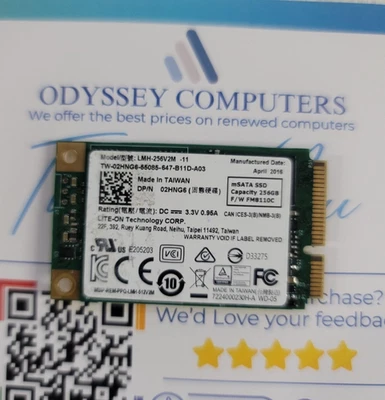 Lite-On 256GB mSATA SSD LMH-256V2M 035DNT 02HNG6 - Image 1 of 2