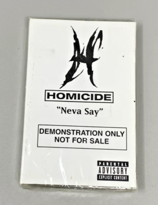 Homicide Neva Say Demo Cassette EAT 41286 New Sealed - Image 1 of 2