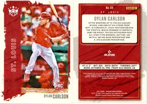 Dylan Carlson 2021 Panini Diamond Kings Baseball Card 64  St. Louis Cardinals