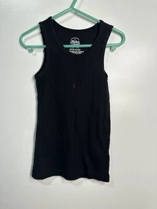 faded glory girls black tank top size small 6 6x - Picture 1 of 4