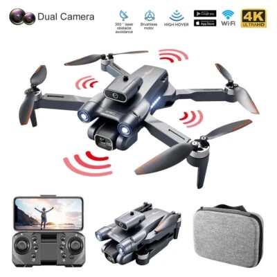 2023 Drone X WIFI FPV With 6K HD Dual Camera Selfie Brushless RC Quadcopter - Image 1 of 4