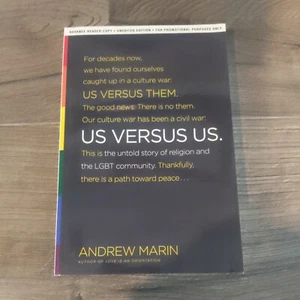 Us versus Us by Marin, Andrew New advanced reader copy unedited Paperback Book - Picture 1 of 3