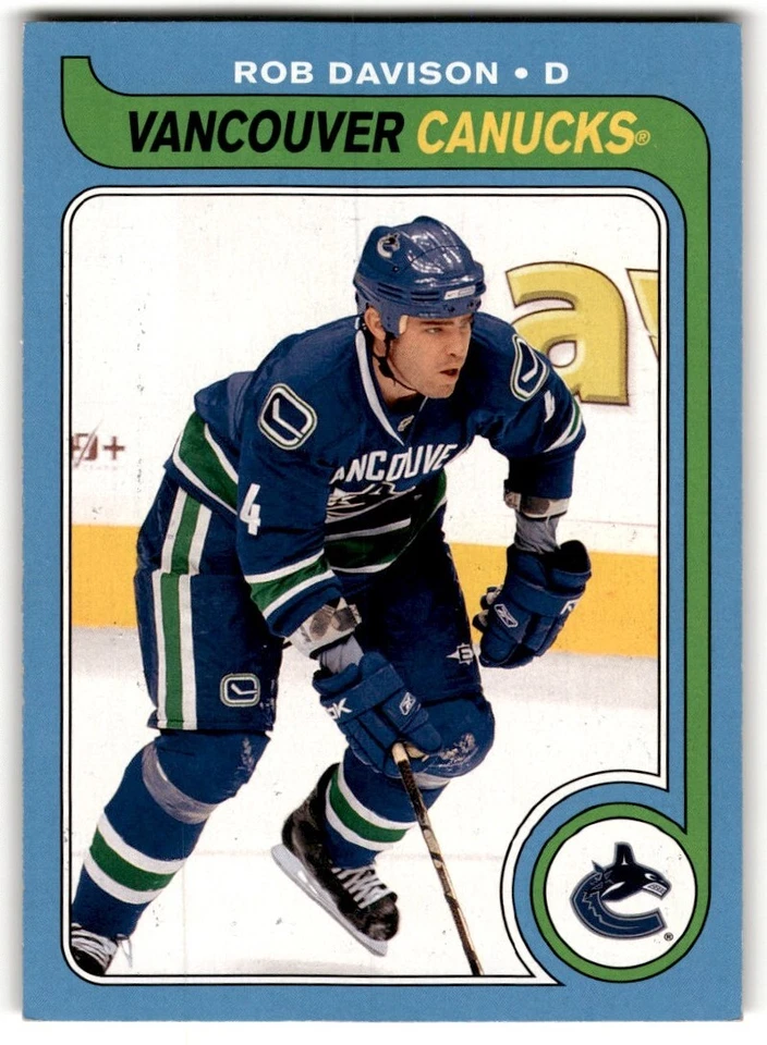 2008-09 O-Pee-Chee '79-80 Retro Rob Davison #698 Vancouver Canucks - Image 1 of 2