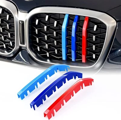 BizTech® Clip In Griglia Inserti Strisce per BMW X4 LCI G02 dal 2022 in poi Stile M