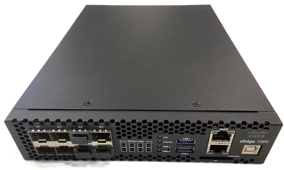 Cisco vEdge1000-AC-K9 Router – 8 x Gigabit SFP Ports - Image 1 of 2