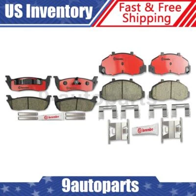 Juego de pastillas de freno de disco cerámicas delanteras traseras Brembo OE para Ford F-150 1999-2003 Foto 1 de 4