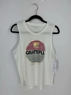 Camiseta sin mangas Spiritual Gangster nueva con etiquetas blanca Grateful Medallion Muscle talla L�� Foto 1 de 4