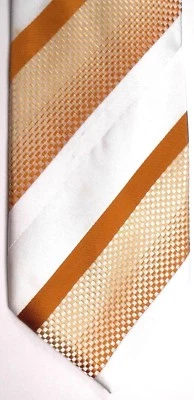 Clericci 男式涤纶领带 56.5 英寸 X 3.75 英寸多色英国条纹 — 第 1/4 张图片