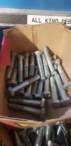 Pernos de cabeza hexagonal de 1/2""-20x2,75"" grado 5 hilo fino chapado en zinc Cantidad: 20 - Imagen 1 de 2