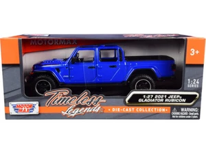Motormax 79370BL 2021 Jeep Gladiator Rubicon (Open Top) Pickup Truck 1/24-1/27 - Picture 1 of 1