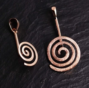 Donuthalter Halter Spirale 20 30 40 50mm Donuts Silber 925 rosegold Steinschatz - Bild 1 von 5