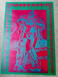 VINTAGE!! Neon Rose #8 Poster ~ Otis Rush ~ Moscoso *** Erstdruck *** TOP - Bild 1 von 6